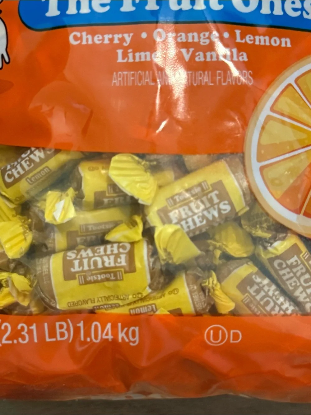 Tootsie Roll Fruit Chews - Yellow (Lemon)
